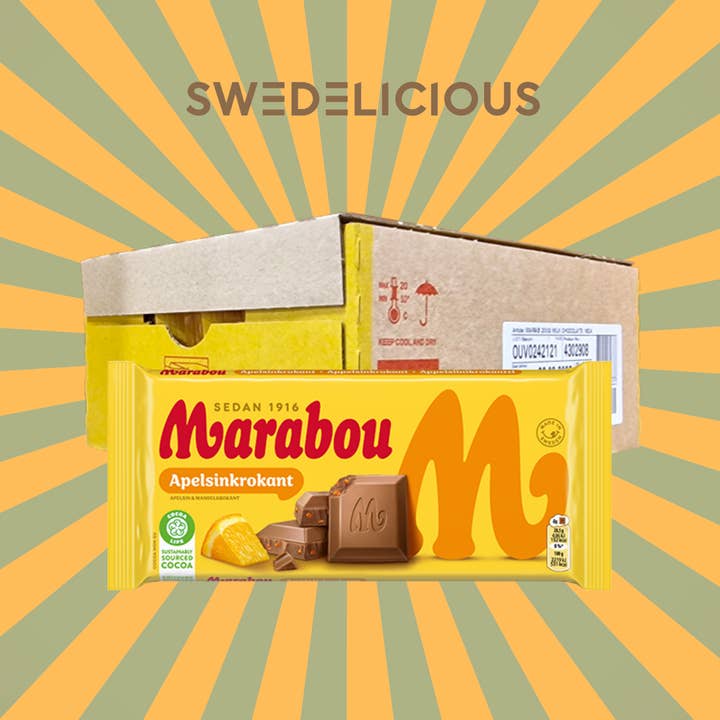 Marabou - Crunchy Orange - Swedish Chocolate for wholesale by Swedelicious - Swedish Candy