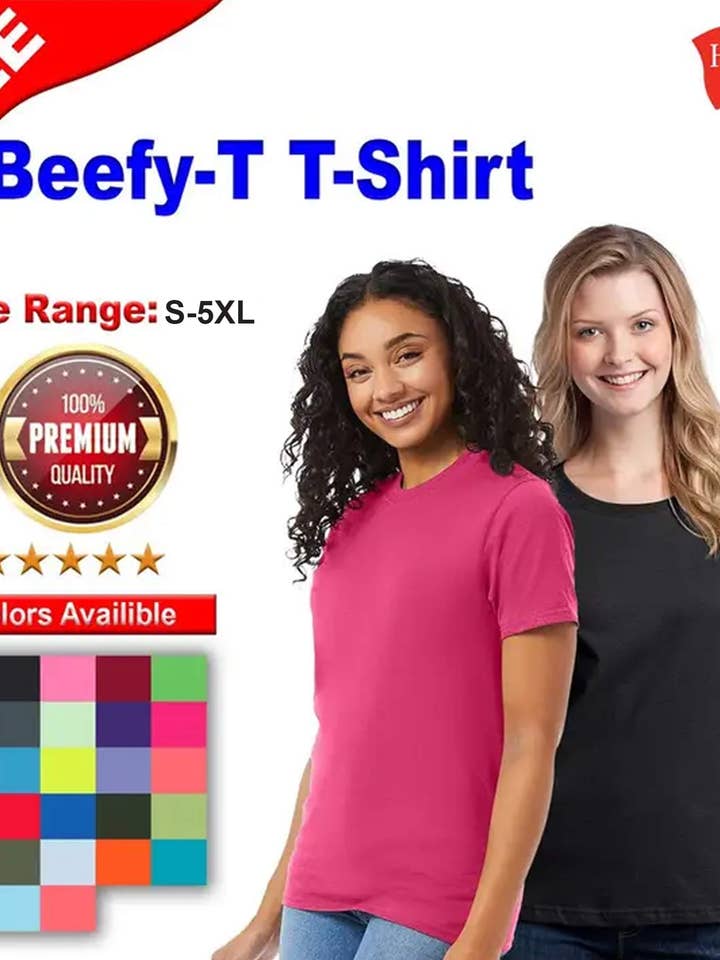 T-shirt Hanes® Unisexe Beefy-T pour la vente par Radyan