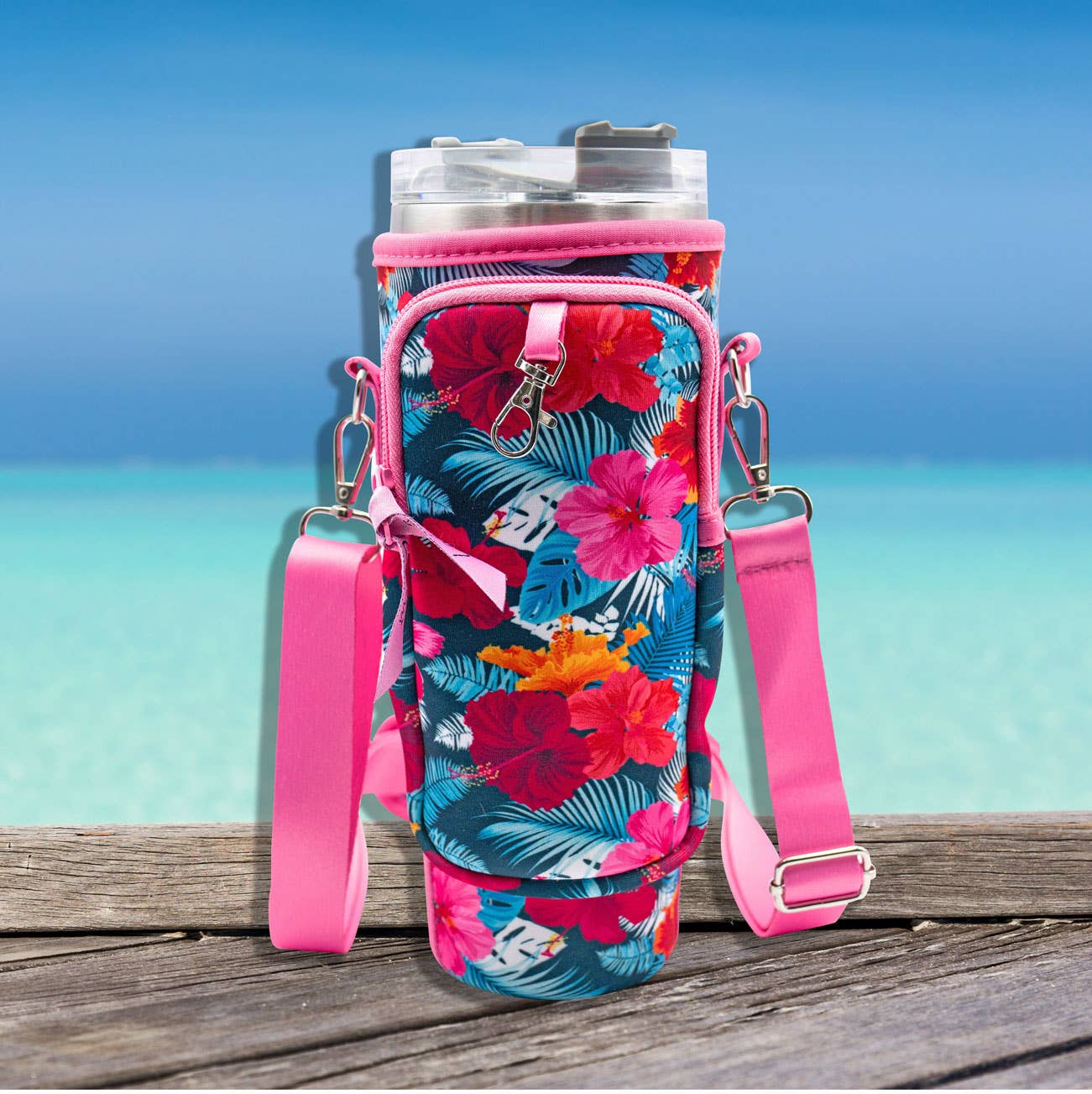 Laberri - Wholesale Crossbody Bag - Women's - 40 oz Tumbler "Handle" Bag - Hawaiian4