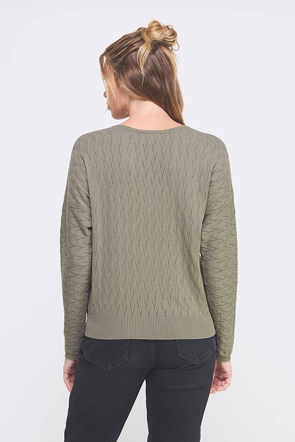 Allie Rose – Top de malha - Mulher por atacado – Manga Comprida de Medida Fina Dolman2