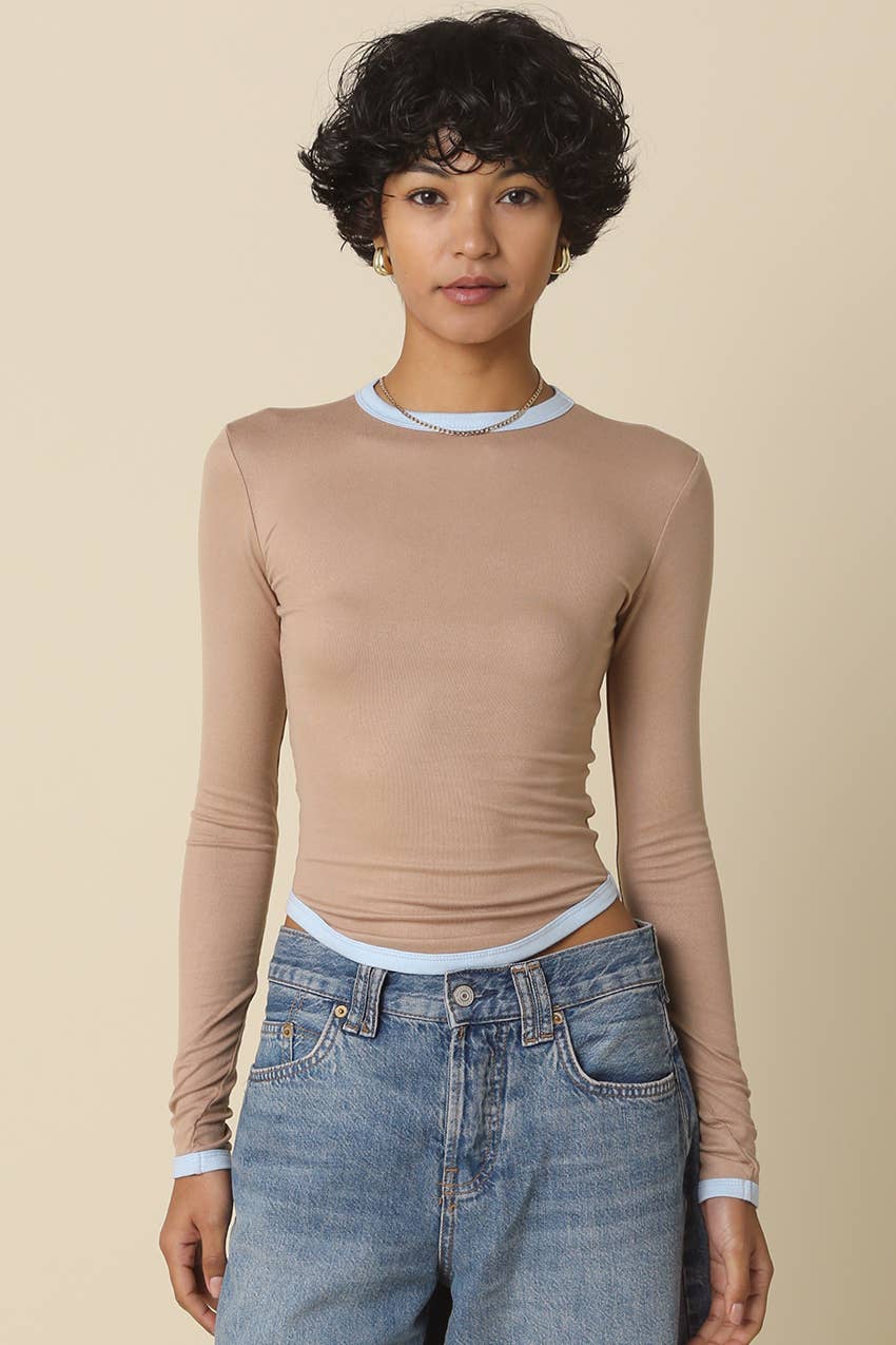 Olivaceous - Vente Haut en maille – femme - Top Kendall7