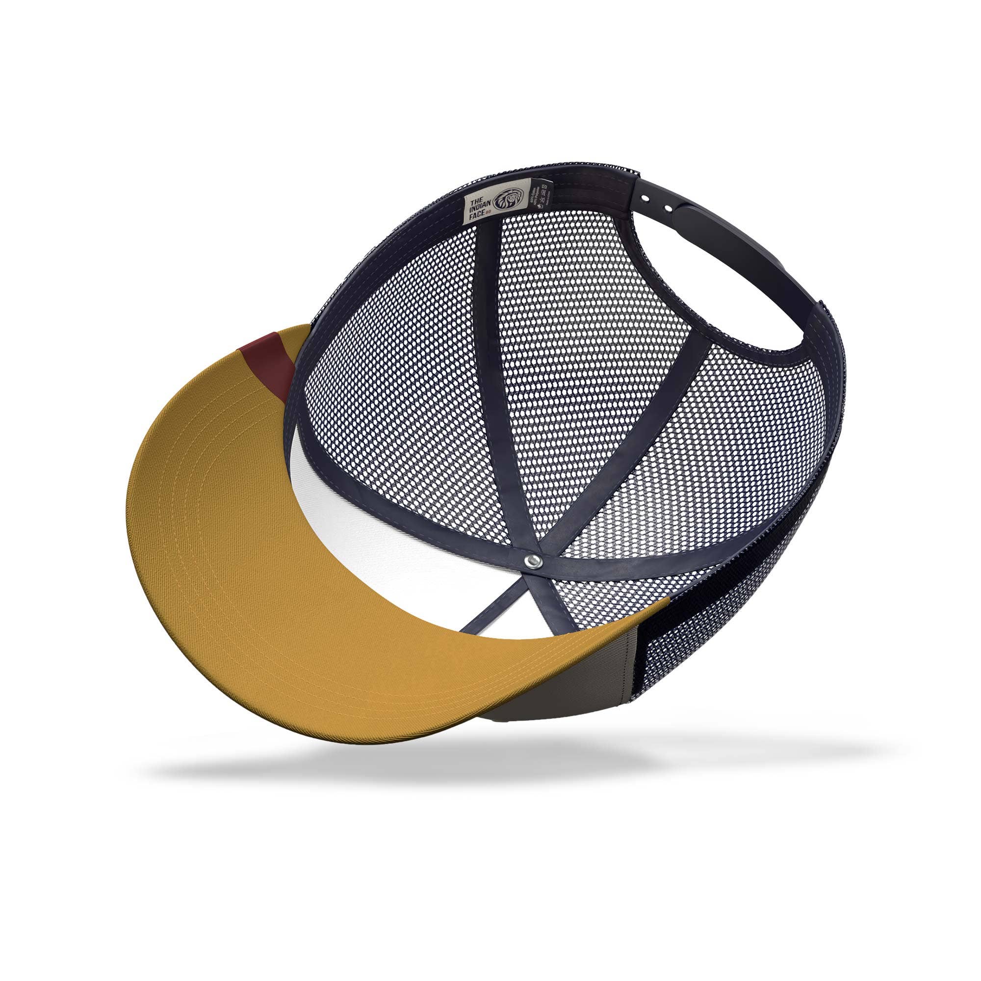 Indicom Brands – Großhandel Trucker-Cap – Unisex – Born to Surf Cap Braun / Blau / Gelb3