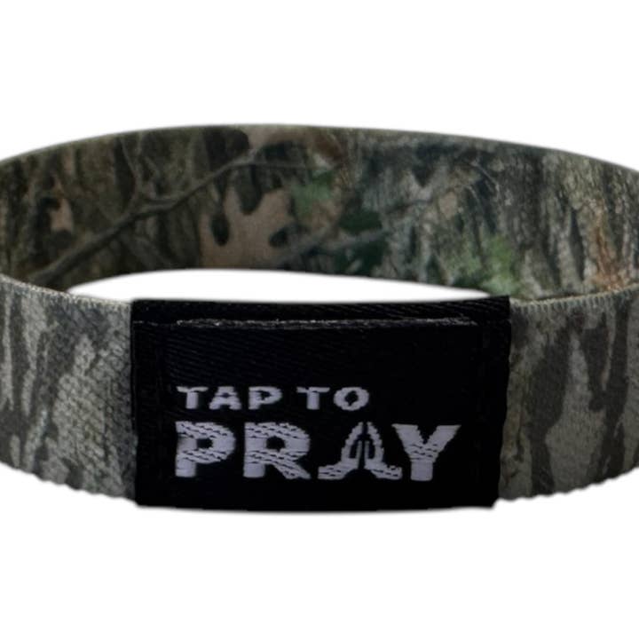 Versible - Wholesale Wristband - Tap To Prayâ„¢ Wristbands - Forest & Tree Bark Camo