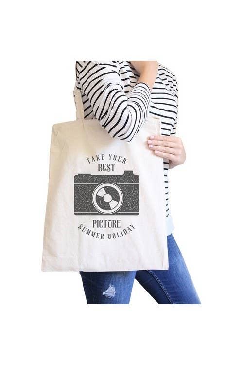 365 In Love - Wholesale Tote Bag - Women's - Take Your Best Picture Summer Holiday Canvas Bag1