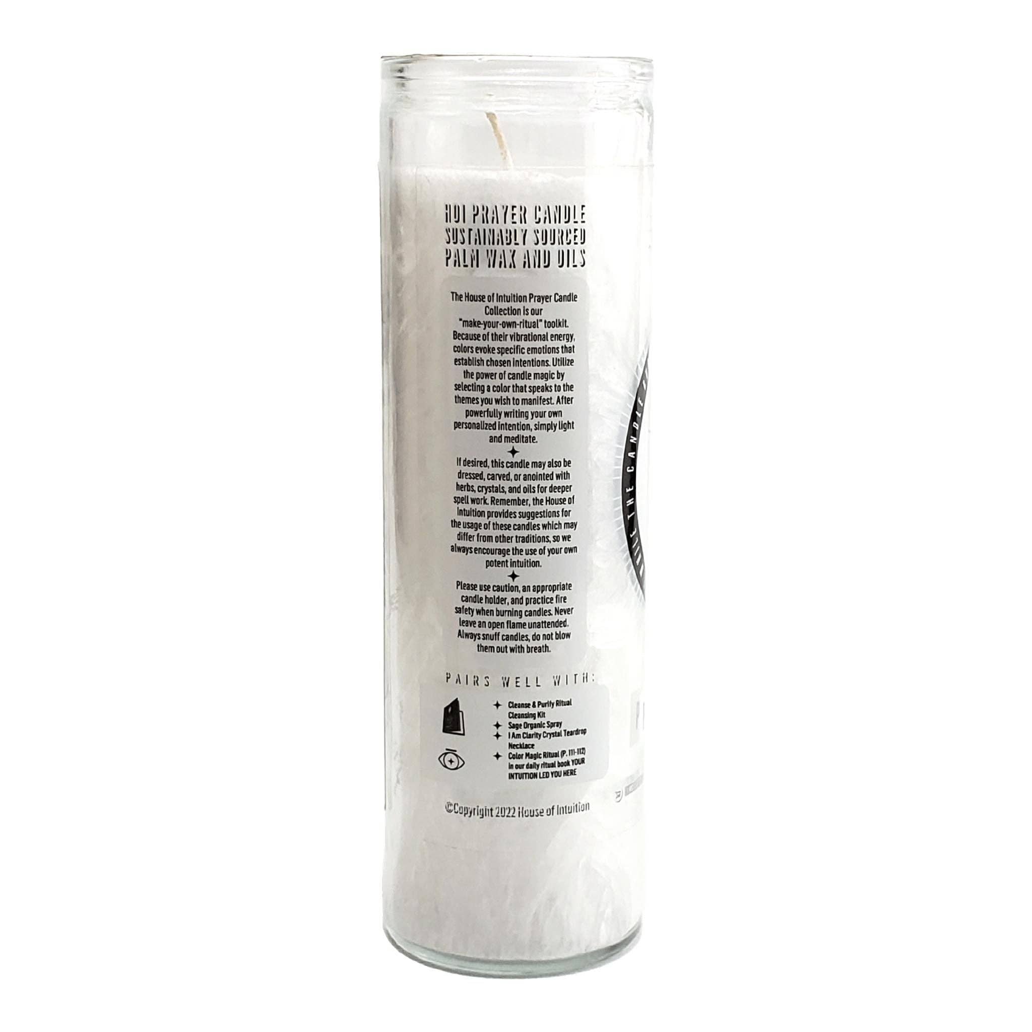 House Of Intuition - Wholesale Novelty Candle - White "Write-Your-Own-Prayer" Candle - REVERSAL WORK / HEALING3