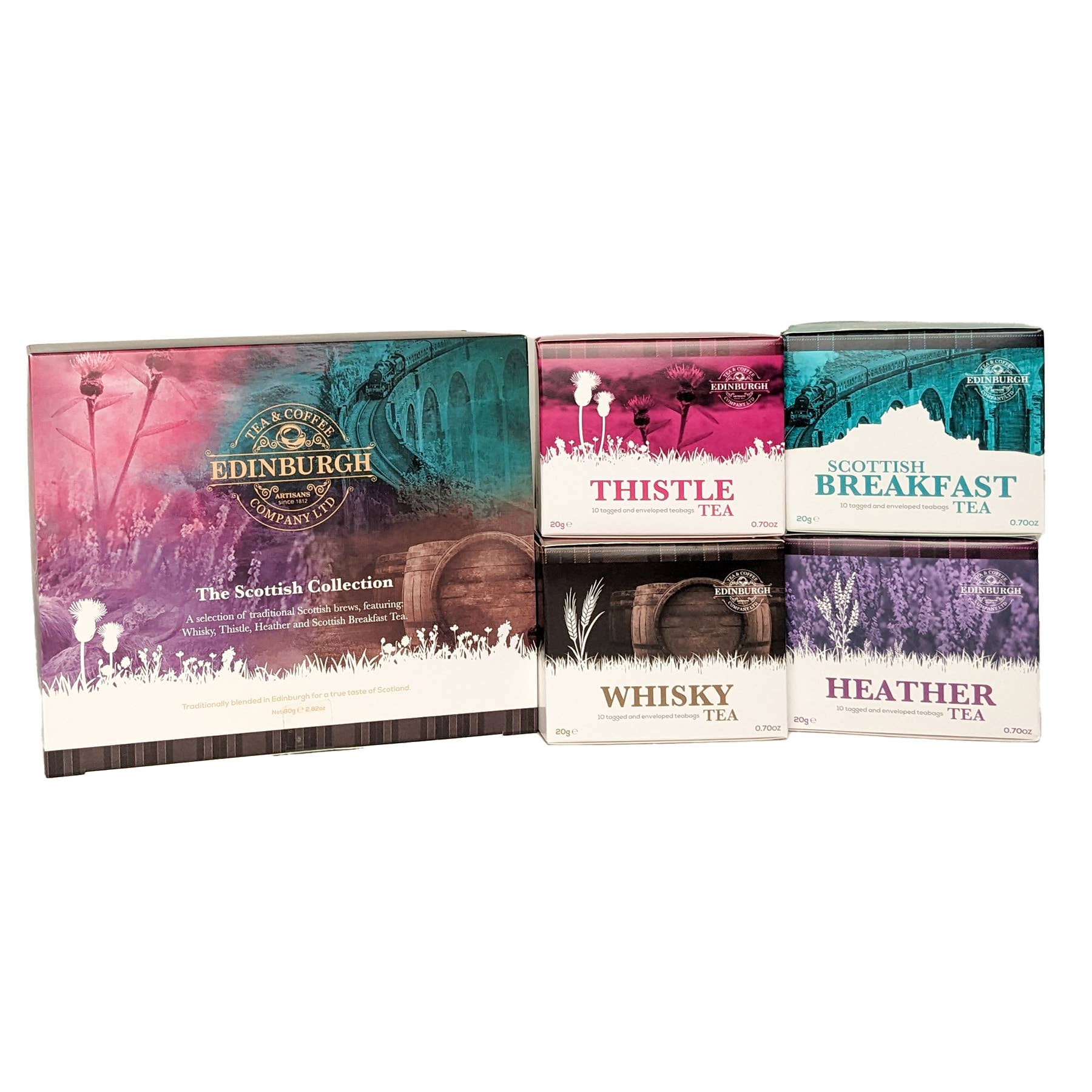 Mrs Bridges - Wholesale Tea Bags - Edinburgh Tea Co. Scottish Collection Tea Box (40 Count)1