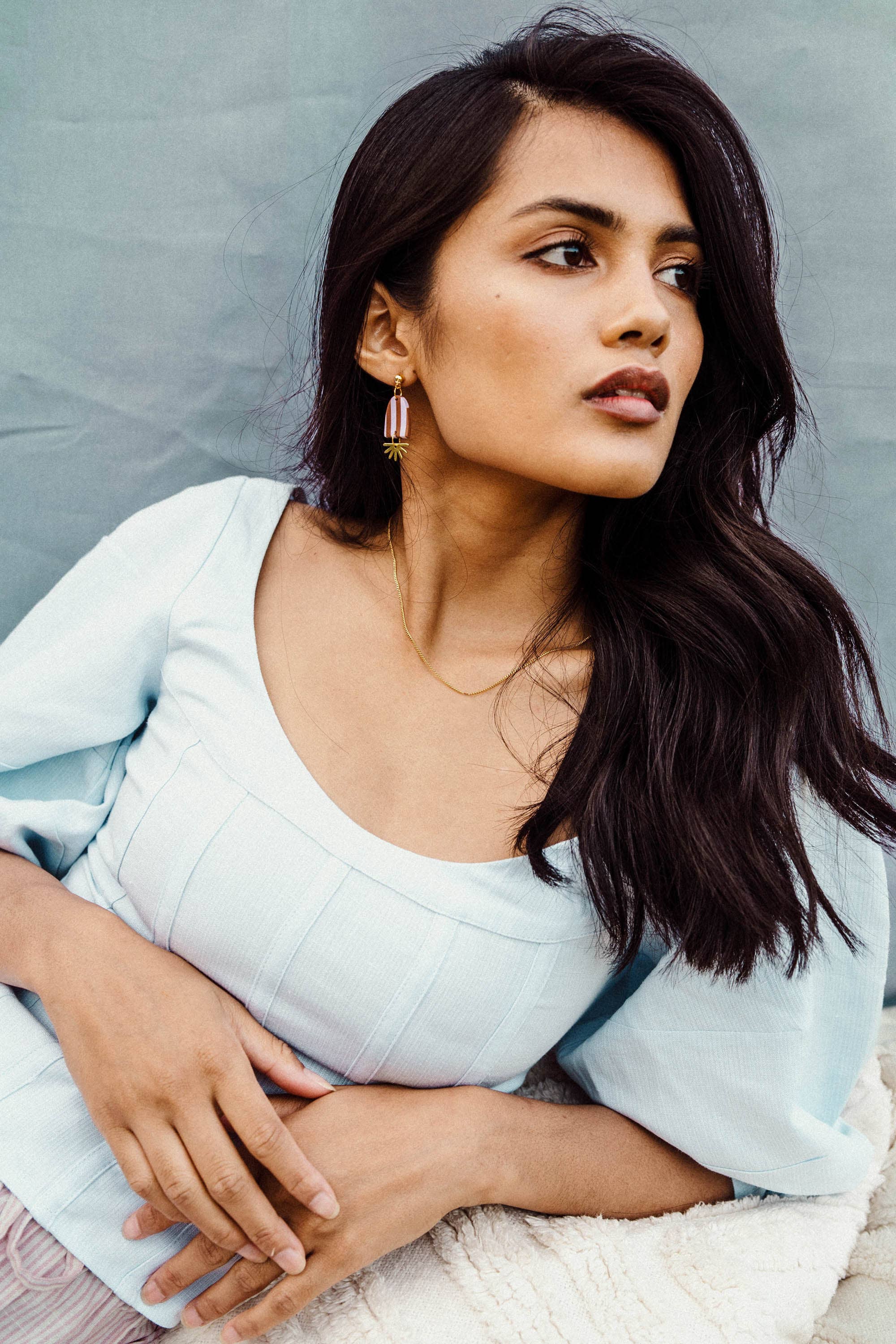 Pepper You - Wholesale Dangle Earrings - Sunny Stripe Drop Earrings 3