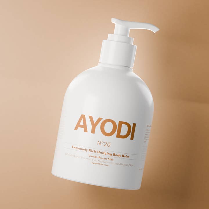 AYODI No. 20 | The Indecent Gourmand: AHA Resurfacing Body Balm (Vanilla Pecan Milk) for wholesale by Ayodi