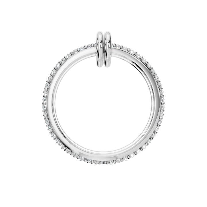 PureYou Jewelry - Wholesale Wedding Band/Ring - 14K Gold Multi Link Connected Ring, Interlocking Ring7