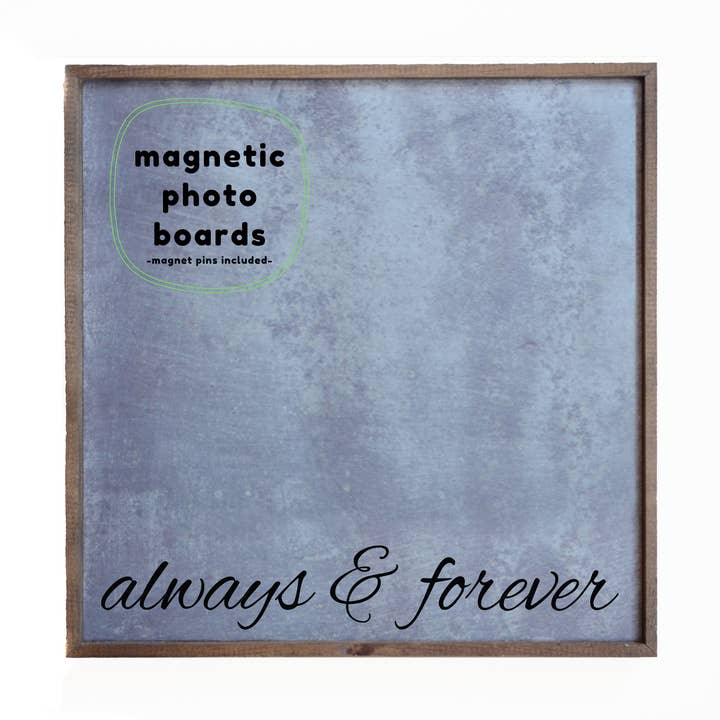 Driftless Studios - Wholesale Picture Frame - 12x12 Magnetic Photo Frame - Always & Forever0