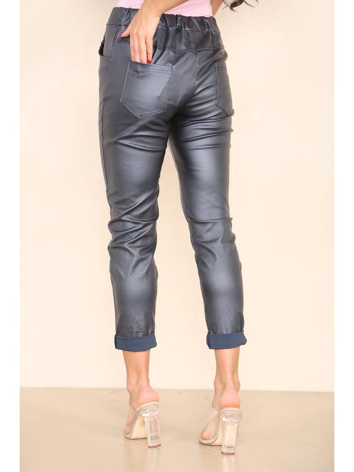 Kurt Muller - Wholesale Pants – Women's - Leather Look PU Magic Trousers8