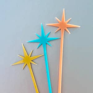 150 Pack Gold Glitter Swizzle Sticks for Cocktails, 7 Inches Long, Plastic Drink  Stirrers for Beverages 