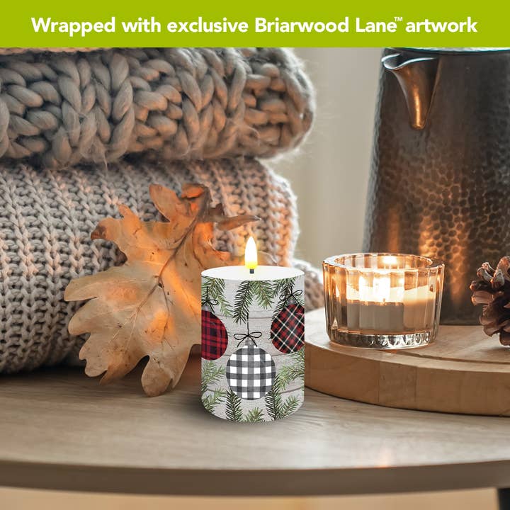 Briarwood Lane - Wholesale Flameless Candle - Patterned Ornaments Flameless Candle3