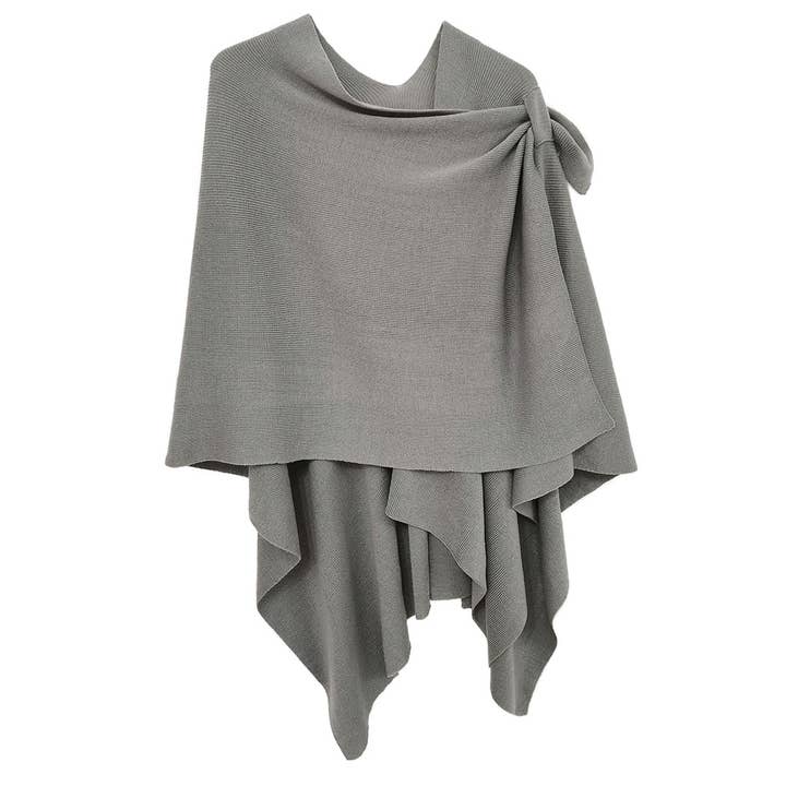 Fashion City - Wholesale Kimono - Women's - Women's Solid Ruana with Shoulder Strap20