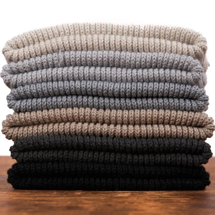 Upstate Stock - Wholesale Beanie - Unisex - Merino Wool and Recycled Polyester "In The City" Beanie-FOG