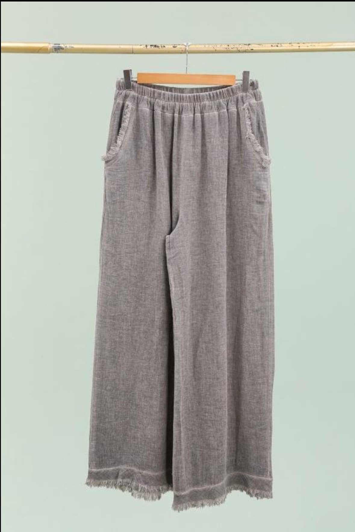 LÉA & LUC – Calças - Mulher por atacado – Calças em 50% Linho 50% Algodão REF. 933916