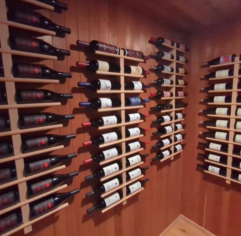 DmsDesignTeam – wholesale Wall-mounted shelf – Unique Vertical Oak Wine Rack15