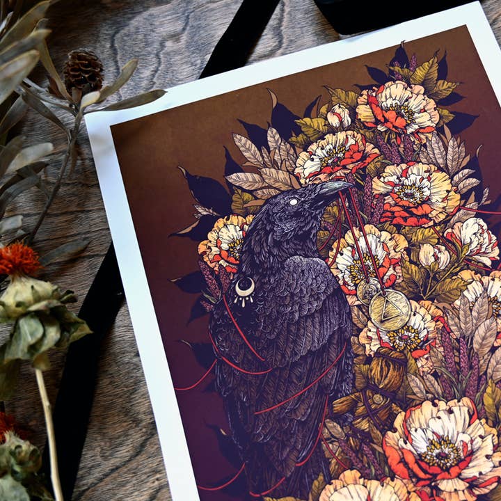 HookieDuke - Wholesale Art Print - Corvus Corax1