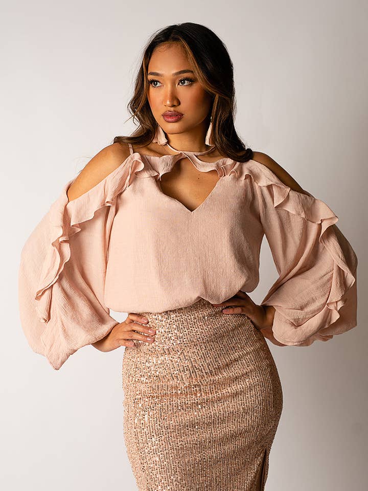 Top Saige en Blush para venta al por mayor de Joyfolie