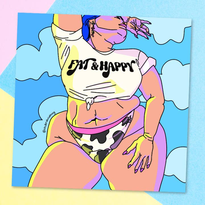 Chub Rub - Wholesale Art Print - Fat & Happy Print0