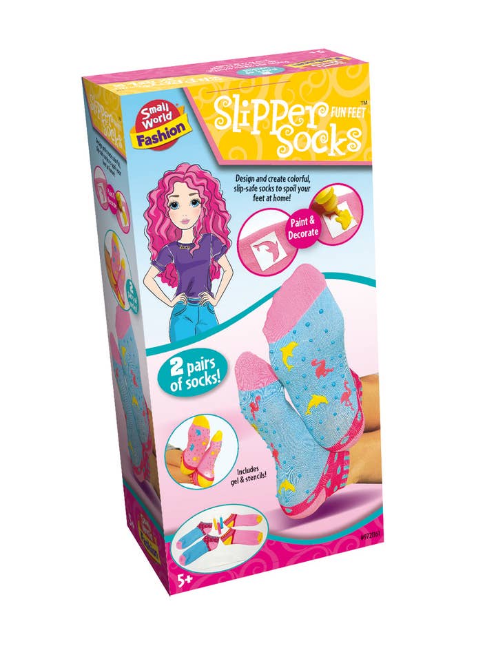 Small World Toys – wholesale Socks – Child – Fun Feet Slipper Socks