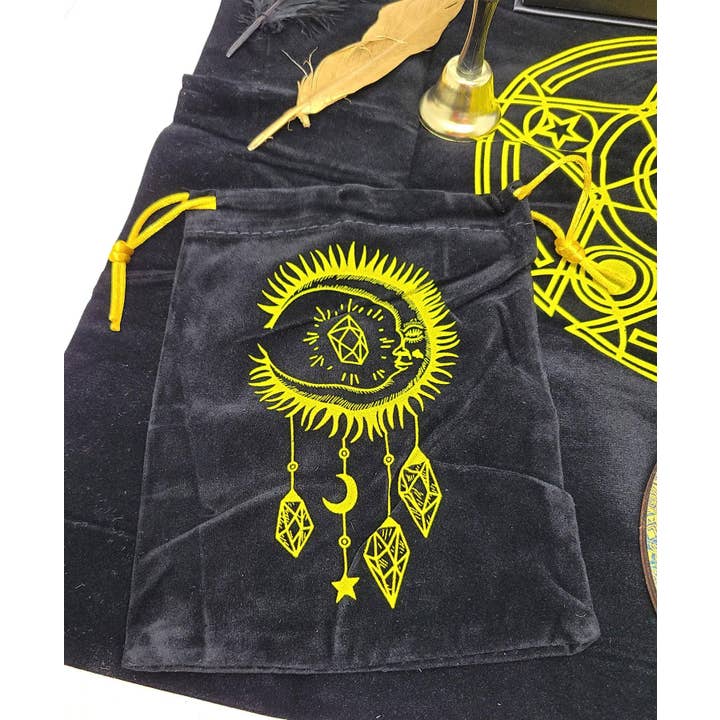 GREENROOTS USA LLC - Venta al por mayor Cartas del tarot - Juego de tarot Rider-Waite en caja de regalo con lámina de oro negro4