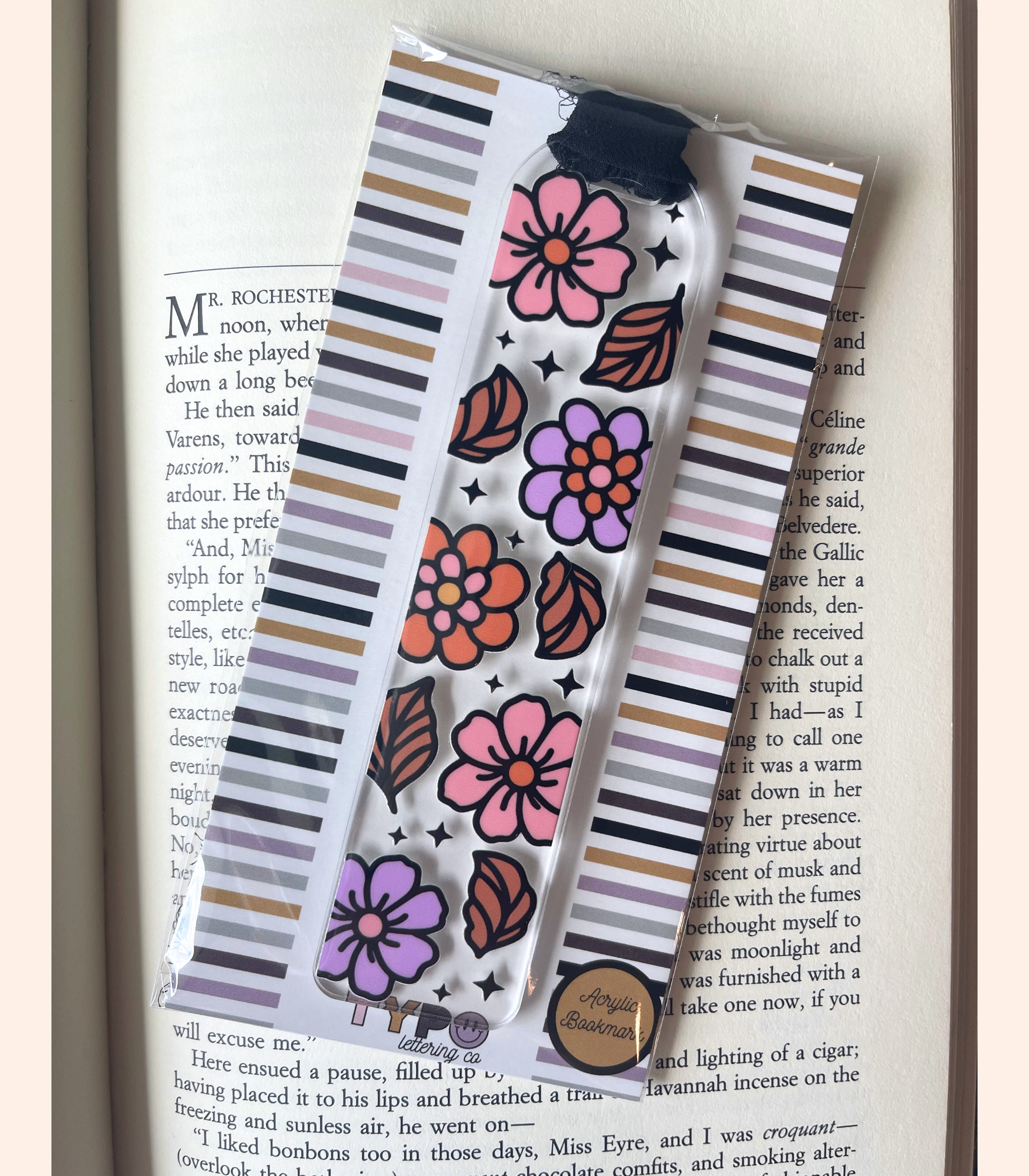 Typo Lettering Co - Wholesale Bookmark - Fall/Halloween acrylic bookmarks with ribbon2