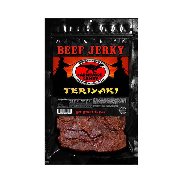 Fizz and Sweets Wholesale - Wholesale Jerky - Carnivore Candy Teriyaki Beef Jerky