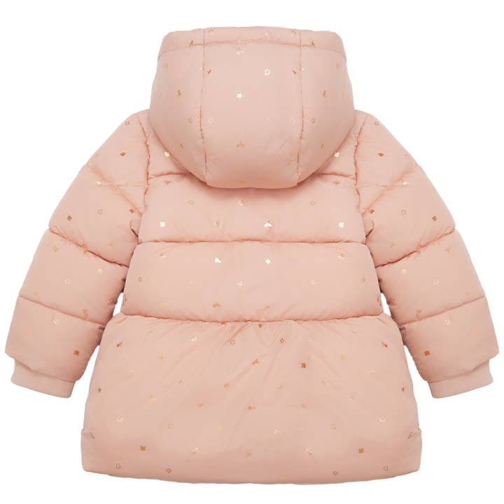 Rokka & Rolla - Wholesale Puffer Jacket - Kids - Toddler Girls' Starlight Winter Coat Mini Fur Jacket9