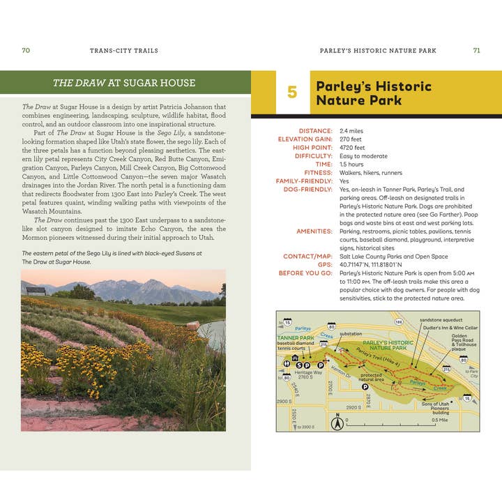 Mountaineers Books - Vente Nature & Outdoors - Sentiers urbains : Salt Lake City5