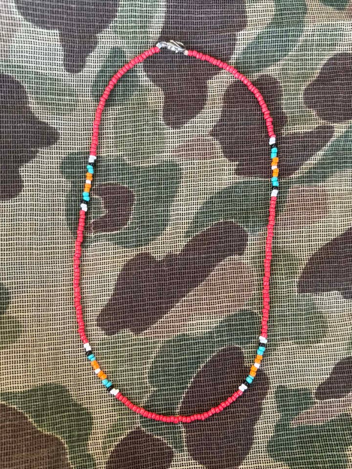 Gargantilla navajo con cuentas rojas para venta al por mayor de Wilde Soul