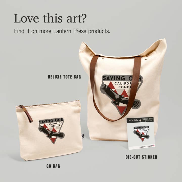 Lantern Press - Wholesale Sticker - STICKER Big Sur, California, Condor and Triangles5