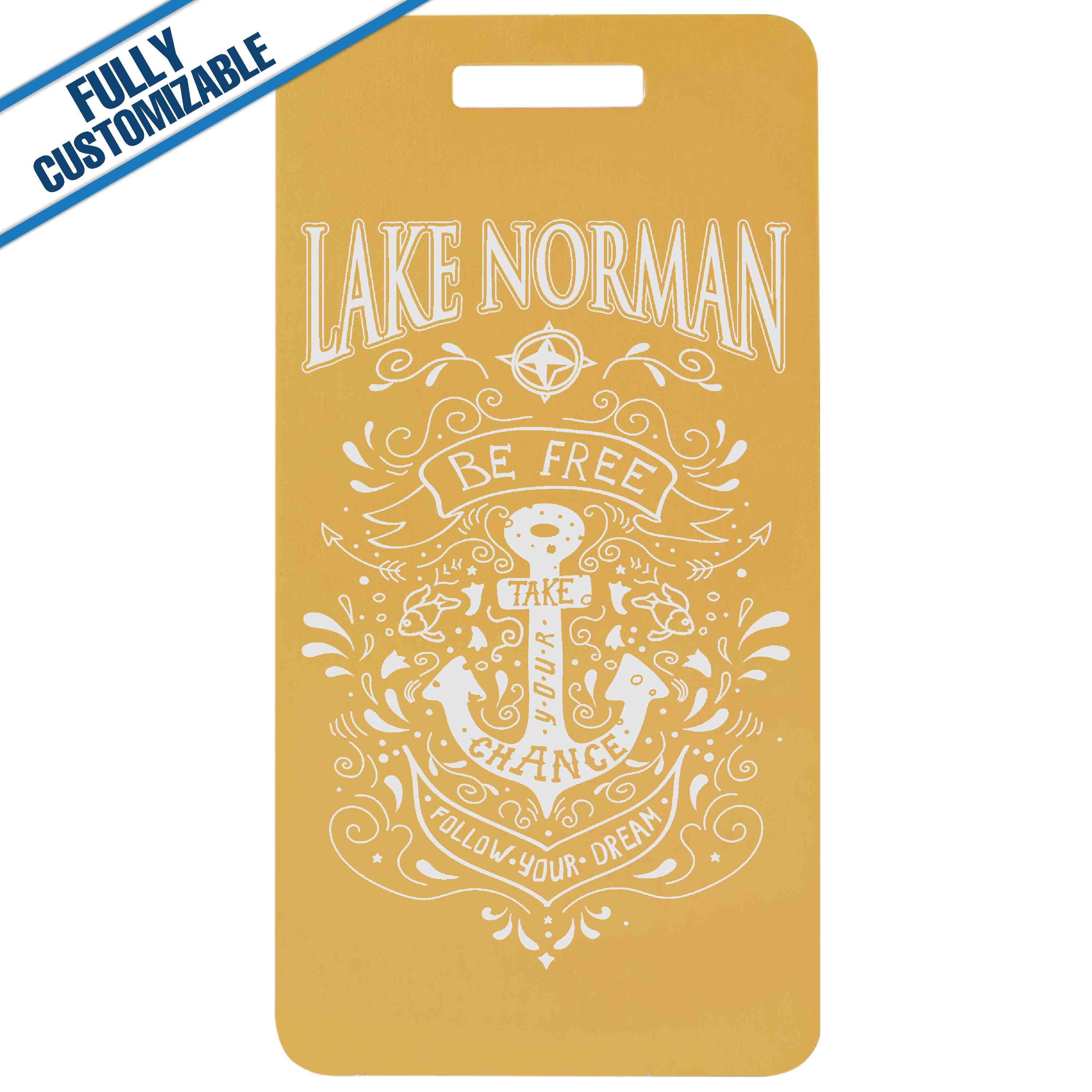 GiftWorksPlus - Wholesale Luggage Tag - 2x3.875 Engraved Aluminum Luggage Tag - Fully Customizable5