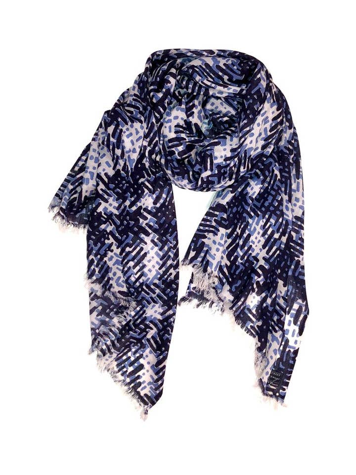 Plaid Print Silk for wholesale by Cashmere Wrappings