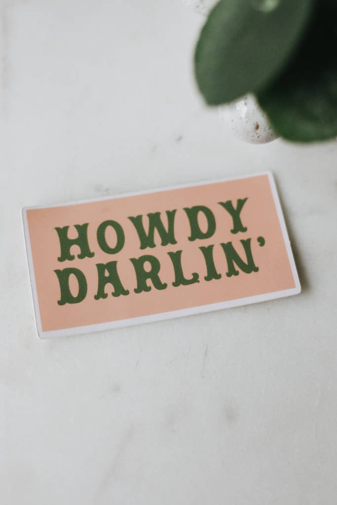 Crowned Free - Wholesale Sticker - Howdy Darlin' Decal   1