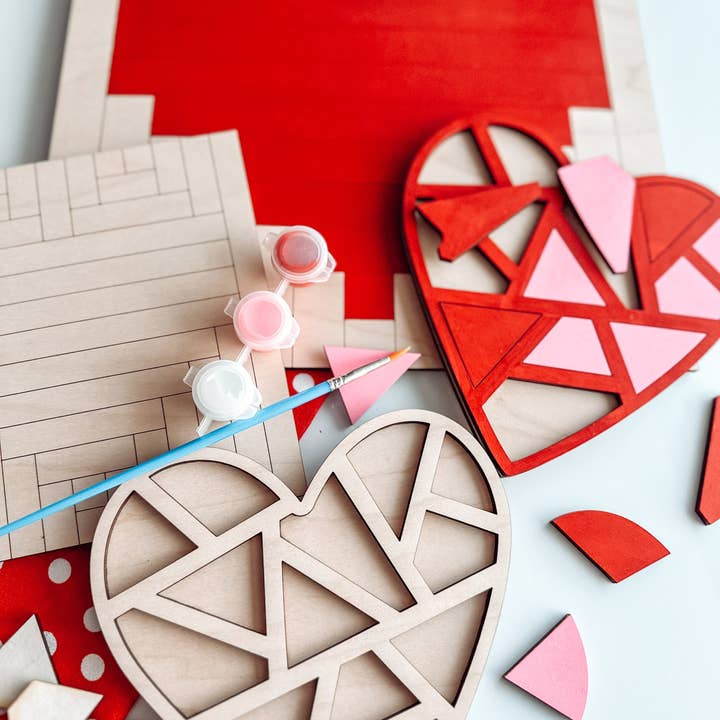DIY Valentine Heart Puzzle for wholesale by Grace & Moxie by Stacy