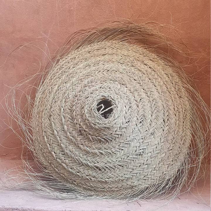 Melecraft - Vendita all'ingrosso Lampadario/lampada a sospensione - Lampada a sospensione Ombrellone in fibra naturale intrecciata Doom Straw