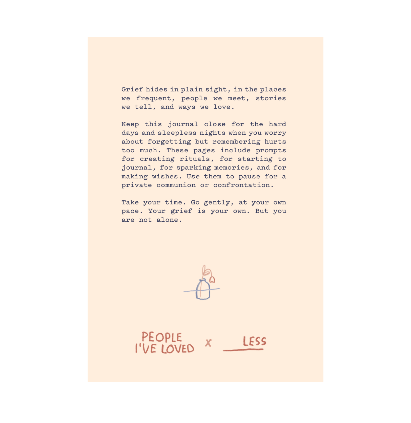 People I've Loved - Vente Journal intime - Journal « Sitting with Sadness »1