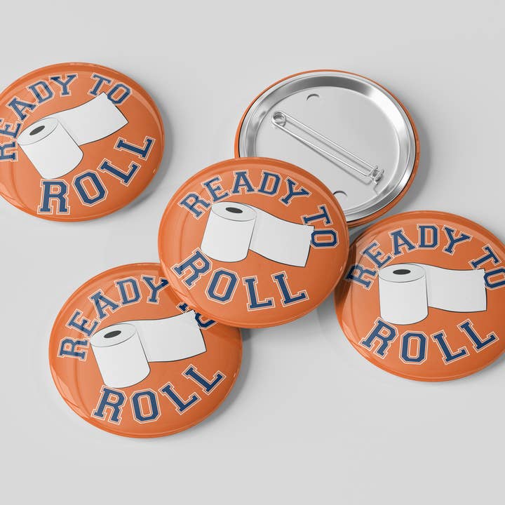 Cute As A Button - Wholesale Lapel Pin/Button - Auburn Ready To Roll Button 3