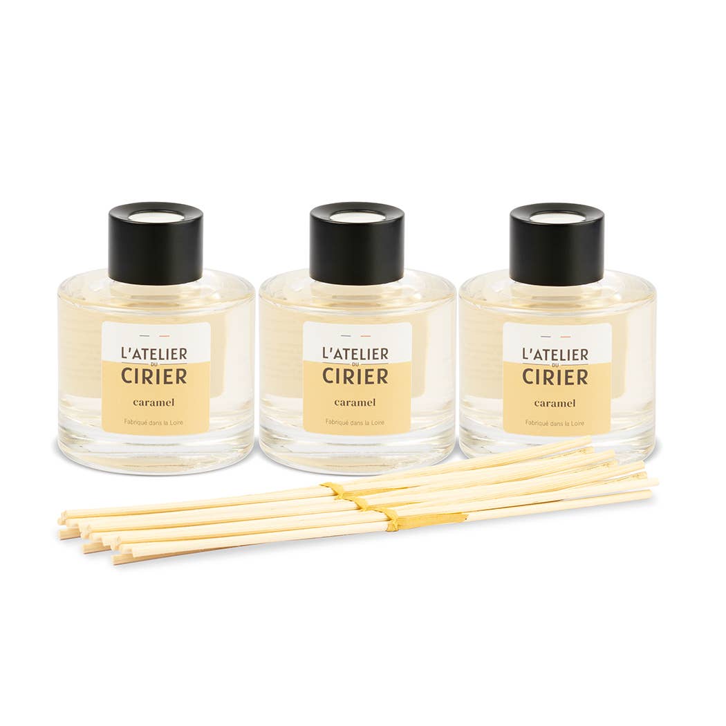 L'atelier du Cirier - Wholesale Reed Diffuser - Caramel rattan fragrance diffuser2