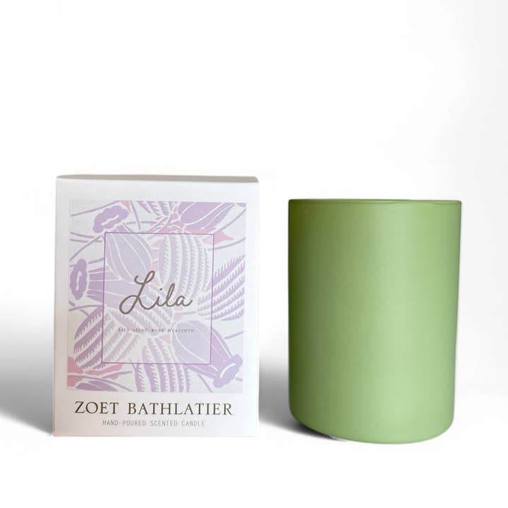 Lila Candle_Ambrosius Collection for wholesale by Zoet Bathlatier