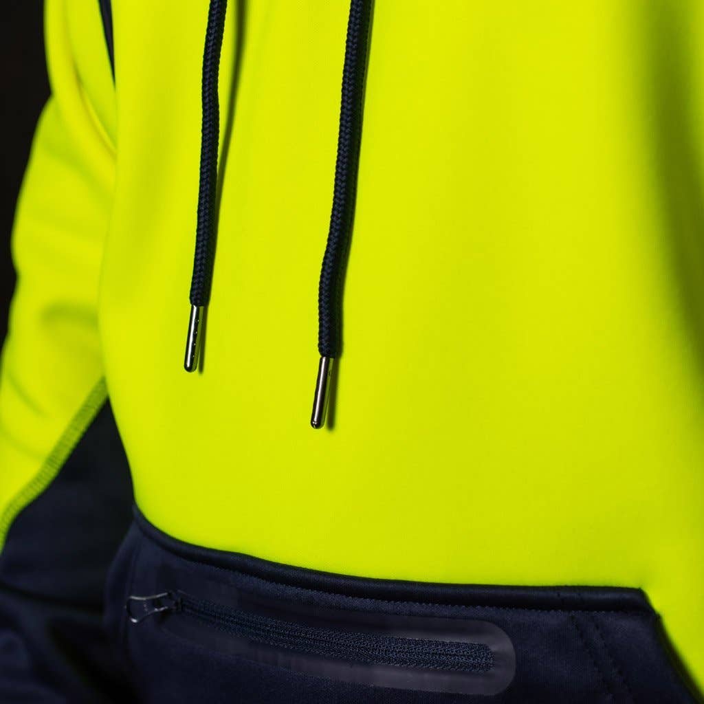 BAD WORKWEAR - Wholesale Hoodie - Men's - BAD WATERPROOF RAIN-DEFEND™ HI-VIS FLEECE HOODIE16