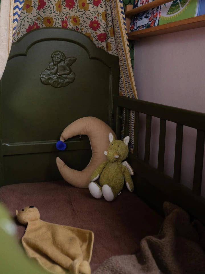 Coperta in lana per cappotto/culla - lana cammello/lana merino - 60x120cm - Marrone per la vendita all'ingrosso da parte di Lille Barn