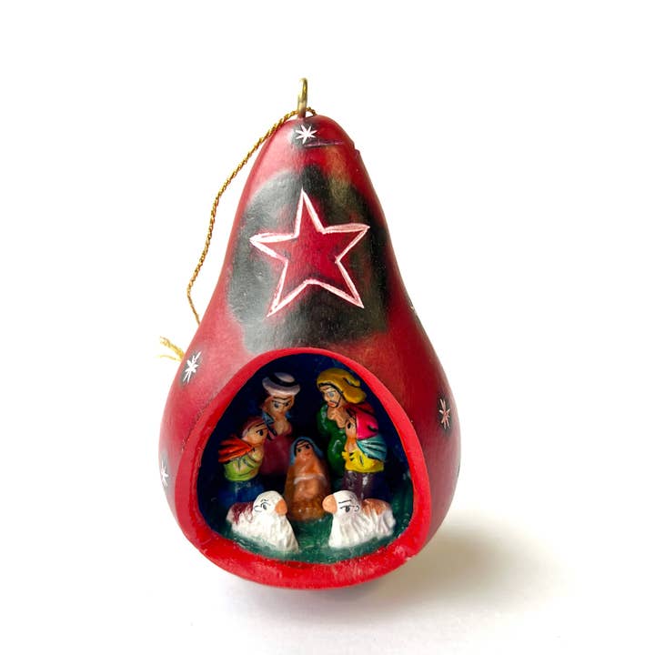Ornaments 4 Orphans - Wholesale Ornament - Gourd Nativity Christmas Ornament1