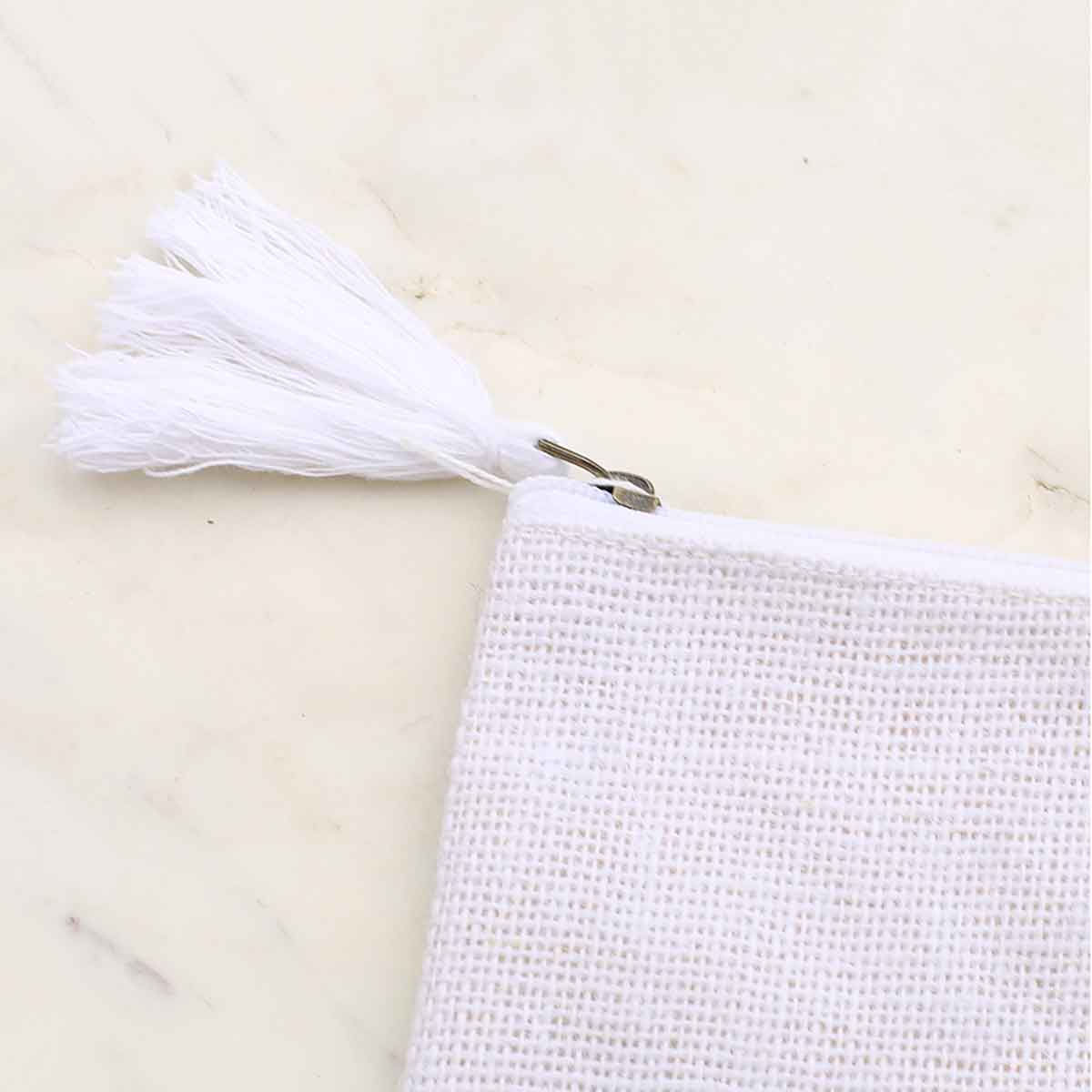 The Royal Standard – bolsa de maquilhagem e cosméticos por atacado – Juta Cosmetic Bag Branco 10x62