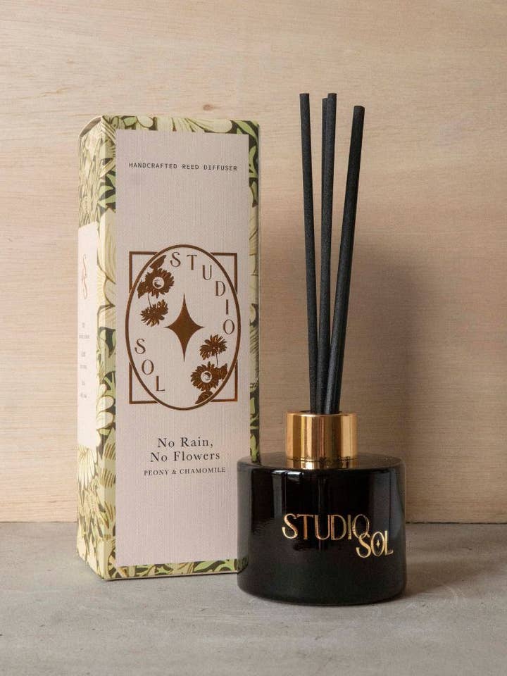 No Rain, No Flowers Diffuser | Peony & Chamomile for wholesale by Studio Sol Store