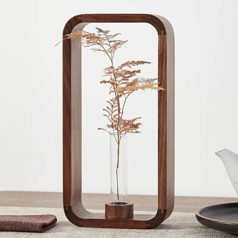 Kiyo Home - Wholesale Vase - Wood Hydroponic Plant Vase9