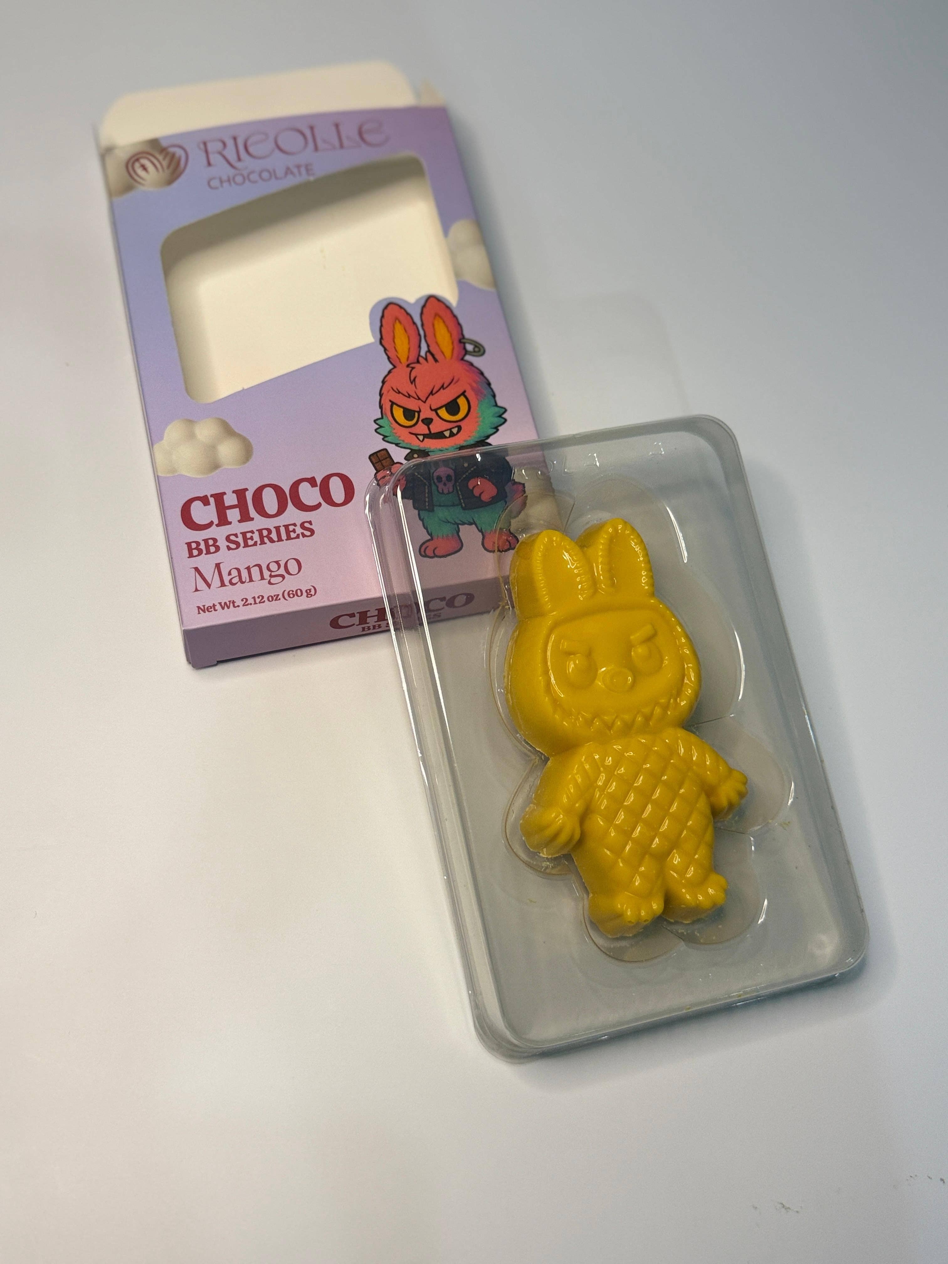 Aladdin - Vente Chocolat - Chocolat au bonbon pétillant à la mangue de la série Ricolle Babbulu (BB) - 60g (2,12oz)0