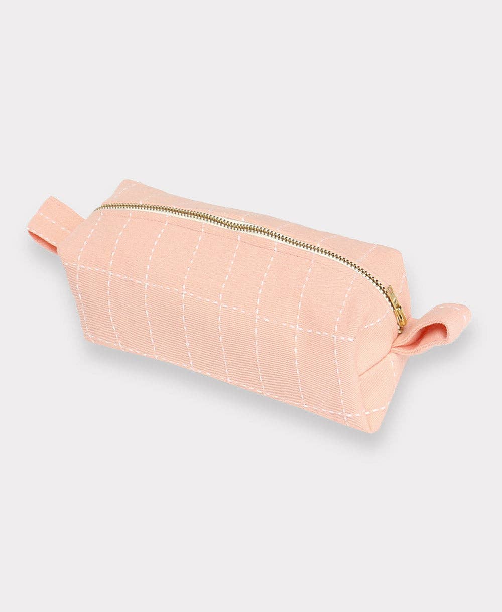 Anchal - Wholesale Toiletry Bag - Women's - Small Grid-Stitch Toiletry Bag10