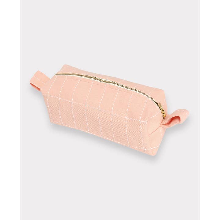 Anchal - Wholesale Toiletry Bag - Women's - Small Grid-Stitch Toiletry Bag10